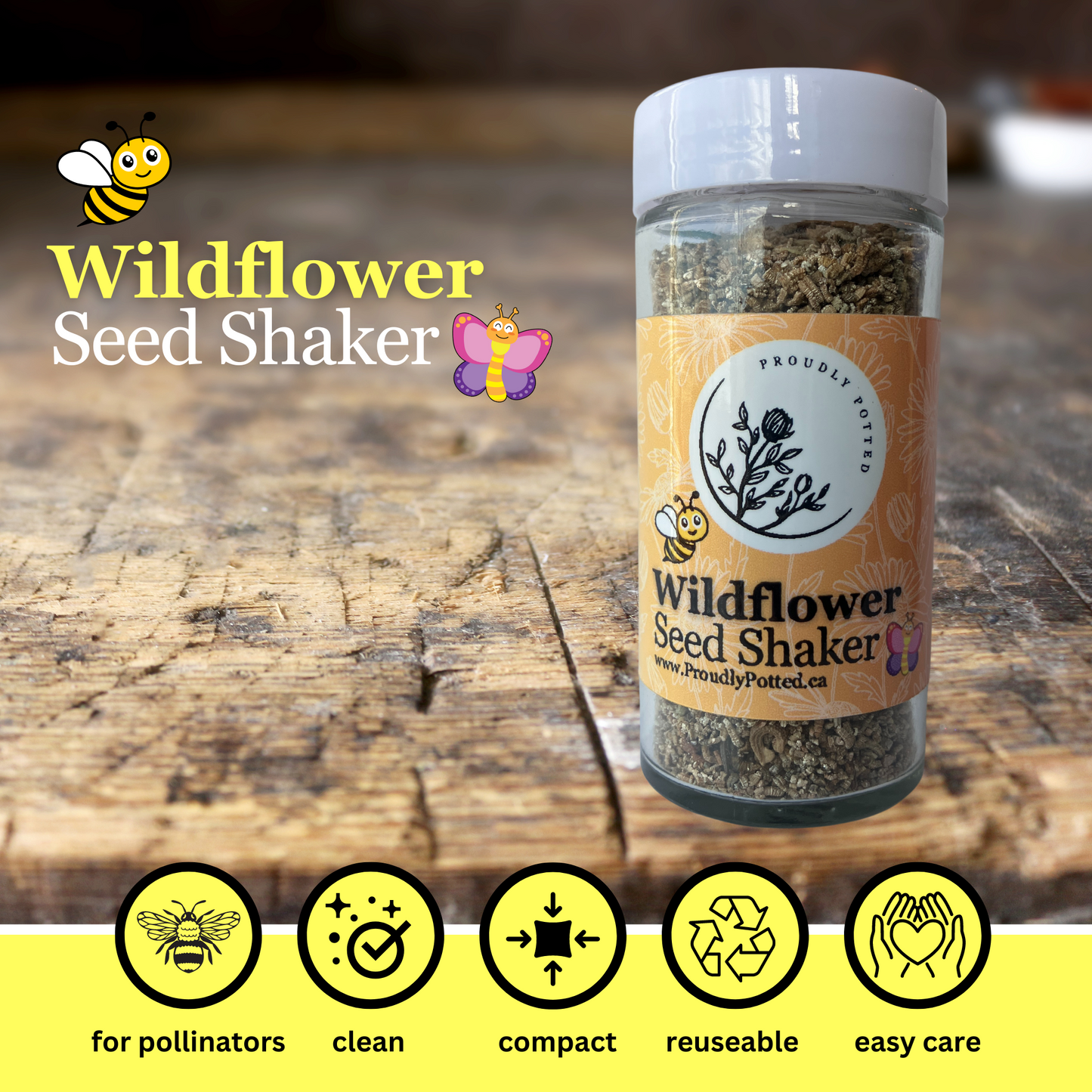 Wildflower Seed Shaker